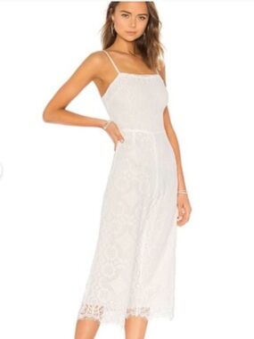 Beach riot size small white jumpsuit with white underlay worn only once EUC